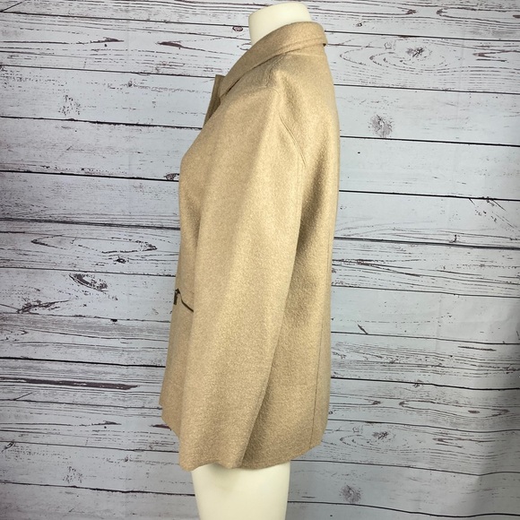 Talbots Petites Alpaca Blend Jacket in Camel Sz M - Picture 4 of 12